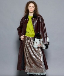MAISON SPECIAL(]XyV)́y25AW PRE-ORDERzVegan Leather  Balmacaan Coat/B[KU[XeJ[R[gyMAISON SPECIAL/]XyVz(XeJ[R[g)