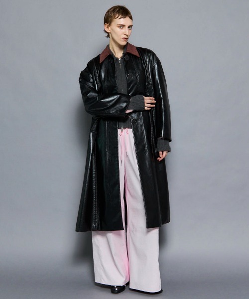 柚　MAISON SPECIAL ヴィーガンレザー　ジャケット　コート 柚 MAISON SPECIAL ヴィーガンレザー ジャケット コート 柚 MAISON