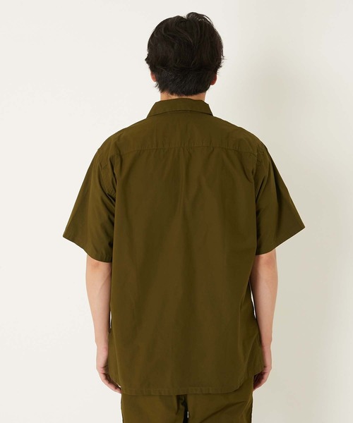 BLUE BLUE(ブルーブルー)の「タイプライター ショートスリーブ スナップワークシャツ(シャツ/ブラウス・メンズ・オリーブ/ネイビー・XL/L/M/S)」の9枚目の写真