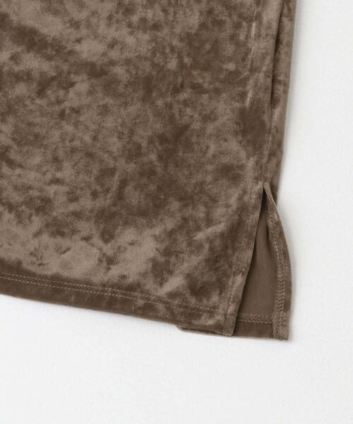 SENSE OF PLACE by URBAN RESEARCH(センスオブプレイスバイアーバンリサーチ)の「シアーベロアTシャツ(半袖)(Tシャツ/カットソー・レディース・グレー/モカ/ネイビー・ONE)」の16枚目の写真