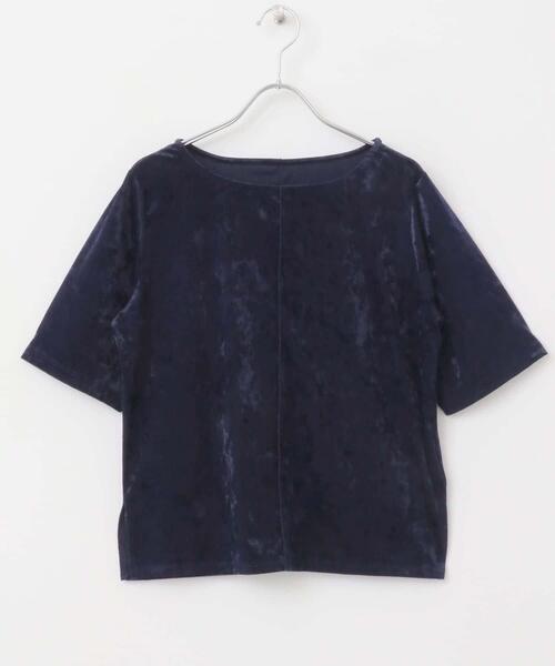 SENSE OF PLACE by URBAN RESEARCH(センスオブプレイスバイアーバンリサーチ)の「シアーベロアTシャツ(半袖)(Tシャツ/カットソー・レディース・グレー/モカ/ネイビー・ONE)」の8枚目の写真