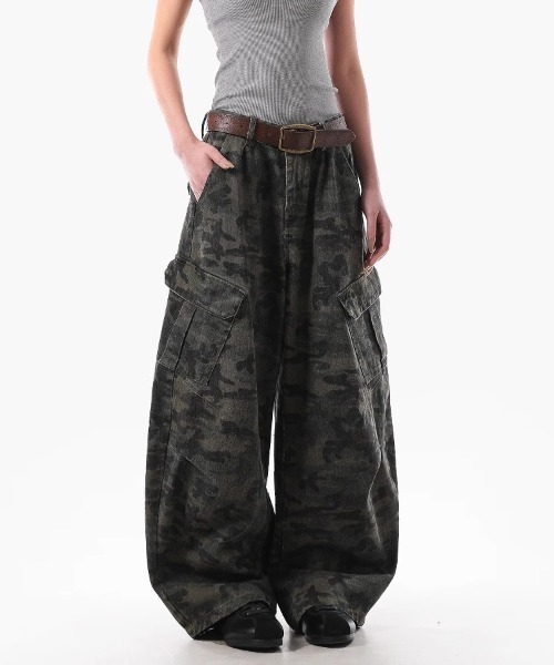 Ressaca（レサーカ）の「カモフラージュ柄フロントタックカーブカーゴパンツ（カーゴパンツ・メンズ・カモフラージュ・L/M）」の5枚目の写真