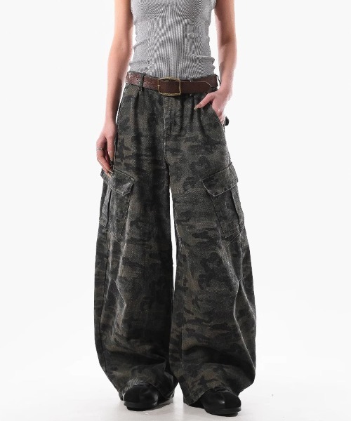 Ressaca（レサーカ）の「カモフラージュ柄フロントタックカーブカーゴパンツ（カーゴパンツ・メンズ・カモフラージュ・L/M）」の3枚目の写真