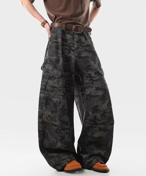Ressaca（レサーカ）の「カモフラージュ柄フロントタックカーブカーゴパンツ（カーゴパンツ・メンズ・カモフラージュ・L/M）」の2枚目の写真
