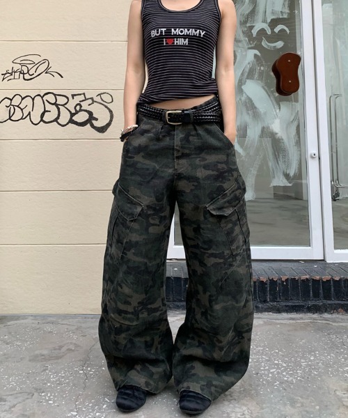 Ressaca（レサーカ）の「カモフラージュ柄フロントタックカーブカーゴパンツ（カーゴパンツ・メンズ・カモフラージュ・L/M）」の6枚目の写真