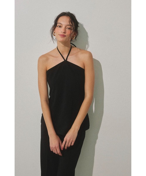 commesi studios ホルターネックトップス Halter Neck Tee (White) – COMME SI STUDIO
