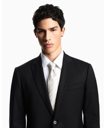 EMPORIO ARMANI（エンポリオアルマーニ）の「【エンポリオ アルマーニ】ネクタイ ピュアシルク オールオーバージャカードロゴ（ネクタイ）」