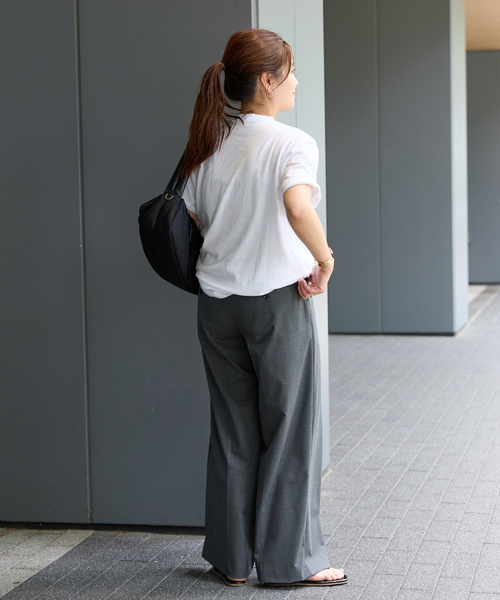 JOURNAL STANDARD(ジャーナルスタンダード)の「【一部店舗+WEB限定】MICKEY / JS Tシャツ(Tシャツ/カットソー・レディース・ホワイト/ブラウン・FREE)」の5枚目の写真