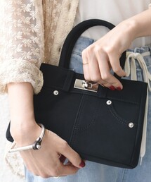 【WEB限定】2WAY ひねり 金具 ポケット バッグ