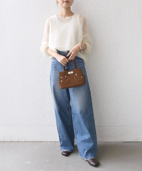 SHIPS（シップス）の「【WEB限定】2WAY ひねり 金具 ポケット バッグ（ハンドバッグ・レディース・ブラック/ブラウン/ベージュ・ONE SIZE）」の16枚目の写真