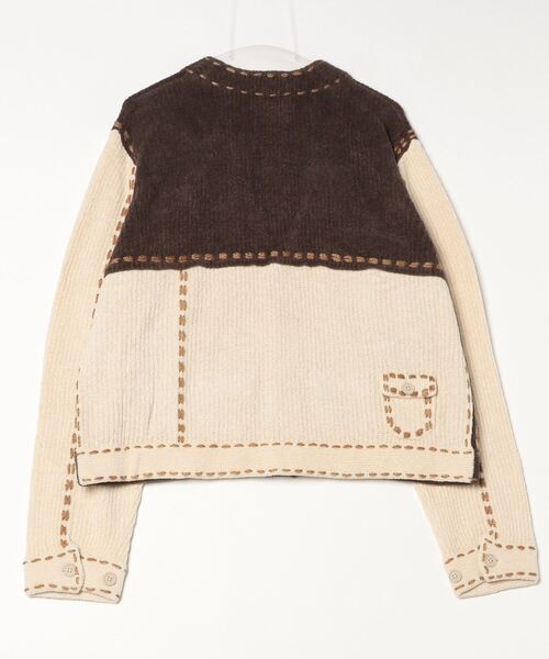 PHINGERIN（フィンガリン）の「PHINGERIN PG1 POCKET CARDIGAN (PD-252-KN-021)（カーディガン/ボレロ・メンズ・ベージュ/ネイビー・LARGE/X-LARGE/MEDIUM/SMALL）」の8枚目の写真