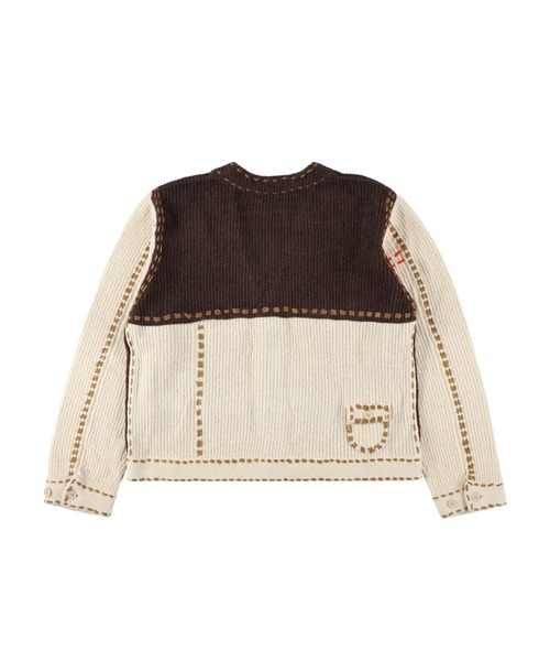 PHINGERIN（フィンガリン）の「PHINGERIN PG1 POCKET CARDIGAN (PD-252-KN-021)（カーディガン/ボレロ・メンズ・ベージュ/ネイビー・LARGE/X-LARGE/MEDIUM/SMALL）」の3枚目の写真