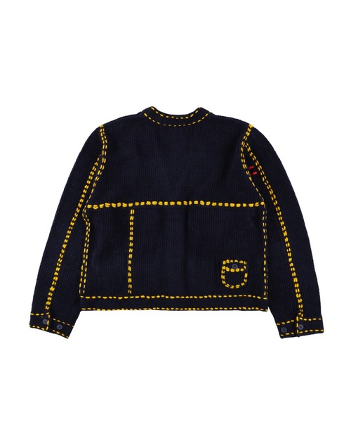 PHINGERIN（フィンガリン）の「PHINGERIN PG1 POCKET CARDIGAN (PD-252-KN-021)（カーディガン/ボレロ・メンズ・ベージュ/ネイビー・LARGE/X-LARGE/MEDIUM/SMALL）」の5枚目の写真
