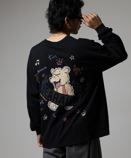 FUNALIVE(ファンアライブ)の「BF2 select バックプリント ワイドシルエット ロングスリーブT 韓国系(Tシャツ/カットソー・メンズ・A/H/C/D/E/F/B/G/その他4/その他3/その他2/その他1・M/L/LL)」の3枚目の写真
