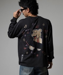 BF2 select バックプリント ワイドシルエット ロングスリーブT 韓国系