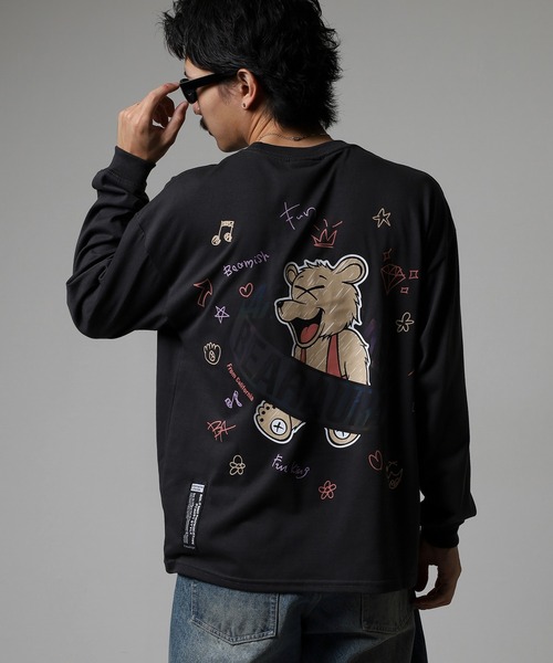 FUNALIVE(ファンアライブ)の「BF2 select バックプリント ワイドシルエット ロングスリーブT 韓国系(Tシャツ/カットソー・メンズ・A/H/C/D/E/F/B/G/その他4/その他3/その他2/その他1・M/L/LL)」の4枚目の写真