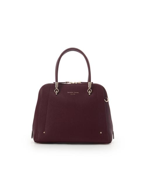 Samantha Thavasa（サマンサタバサ）の「新アベクトワ ハンドバッグ（ハンドバッグ・レディース・ネイビー/ボルドー・FREE）」の2枚目の写真