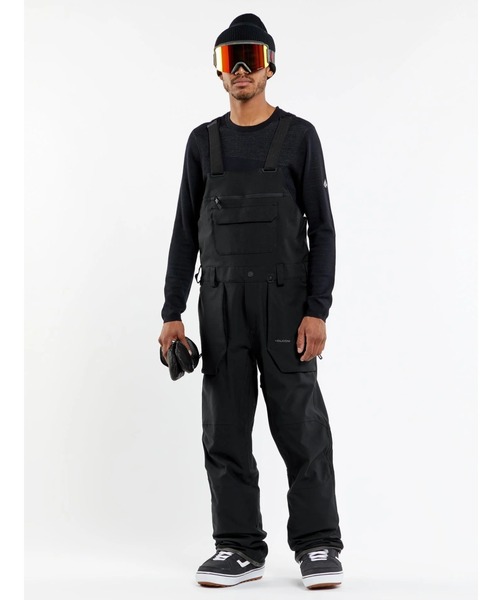 VOLCOM（ボルコム）の「【VOLCOM/ボルコム】 Mens Roan Bib Overalls /スキースノーボードビブパンツ（その他パンツ・メンズ・ゴールド/ブラック・MEDIUM/LARGE/X-LARGE）」の5枚目の写真