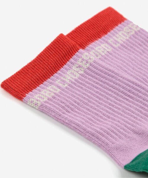 BOBO CHOSES(ボボショーズ)の「Tic Tac Toeソックス【キッズ】(ソックス/靴下・キッズ・パープル・20/18/16/22)」の4枚目の写真