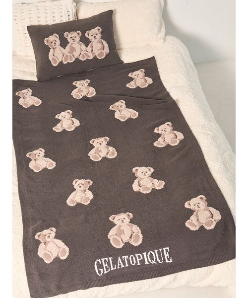 ジェラートピケ 「Sleep」モチーフジャガードマルチカバー+ピローケース Sleep】モチーフジャガードピローケース（寝具）｜gelato pique Sleep