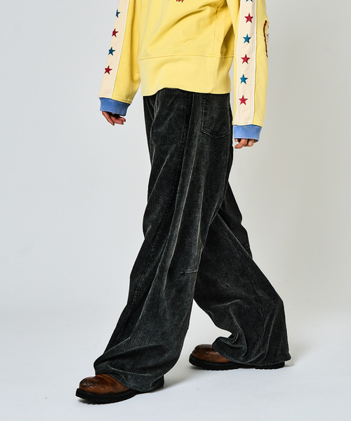 JOINT WORKS（ジョイントワークス）の「3Dツイスト コーデュロイバギーパンツ / 3D Twist Corduroy Baggy Pants（その他パンツ・メンズ・ブラック/チャコールグレー・MEDIUM/LARGE）」の8枚目の写真