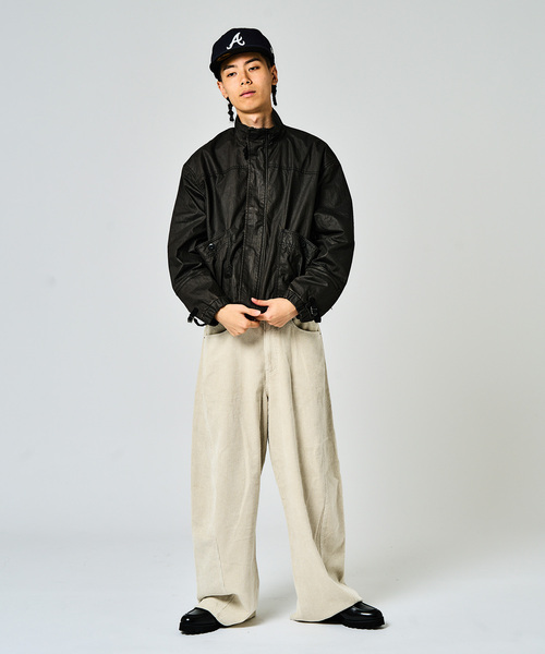 JOINT WORKS（ジョイントワークス）の「3Dツイスト コーデュロイバギーパンツ / 3D Twist Corduroy Baggy Pants（その他パンツ・メンズ・ブラック/チャコールグレー・MEDIUM/LARGE）」の9枚目の写真
