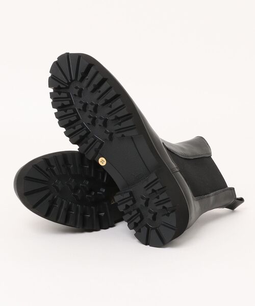 FABIO RUSCONI（ファビオルスコーニ）の「【FABIO RUSCONI】ラウンドトウタンクソールサイドゴアブーツ(F53033)（ブーツ・レディース・ブラック/ベージュ系その他・38/37/36/35/39）」の4枚目の写真