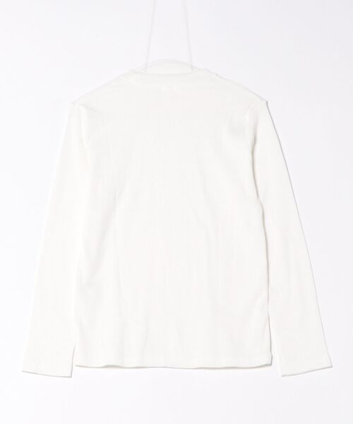 Honeys(ハニーズ)の「ジャカードハイネックT(Tシャツ/カットソー・レディース・ボルドー/グリーン/オフホワイト/モカ/パープル/イエロー/ブラック・S/M/LL/L)」の15枚目の写真