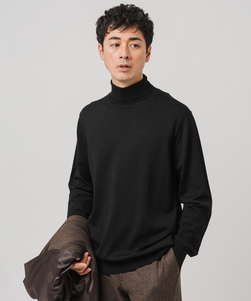 セール】14ゲージ ウール タートルネックニット（ニット/セーター