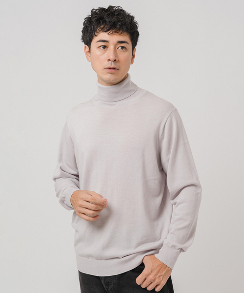 セール】14ゲージ ウール タートルネックニット（ニット/セーター