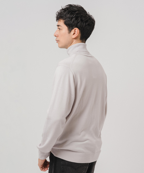 EDIFICE（エディフィス）の「14ゲージ ウール タートルネックニット（ニット/セーター・メンズ・ネイビー/ピンク/グリーン/ホワイト/ブラック/グレー・X-LARGE/LARGE/MEDIUM/SMALL）」の21枚目の写真