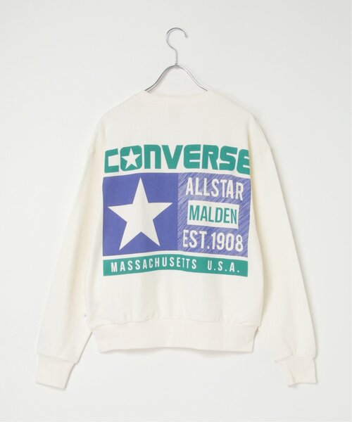 notch.（ノッチ）の「CONVERSE コンバース ピーチ裏毛バックロゴプルオーバー（スウェット・レディース・オフホワイト・M）」の2枚目の写真