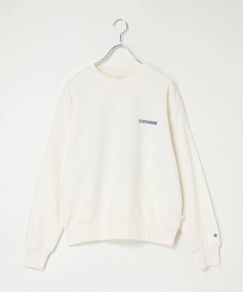 notch.（ノッチ）の「CONVERSE コンバース ピーチ裏毛バックロゴプルオーバー（スウェット・レディース・オフホワイト・M）」の3枚目の写真