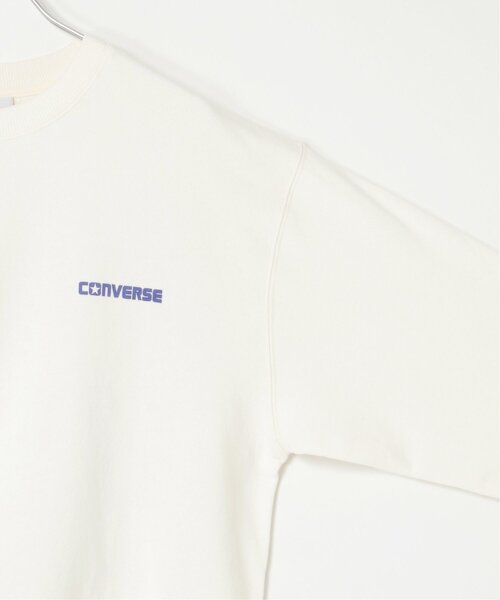 notch.（ノッチ）の「CONVERSE コンバース ピーチ裏毛バックロゴプルオーバー（スウェット・レディース・オフホワイト・M）」の4枚目の写真