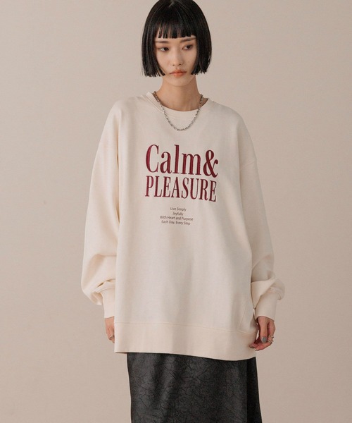 LOWRYS FARM（ローリーズファーム）の「ＵＳＡロゴウラケプルオーバー  577232（スウェット・レディース・アイボリー/ライトグレー/チャコールグレー/ピンク・FREE）」の2枚目の写真