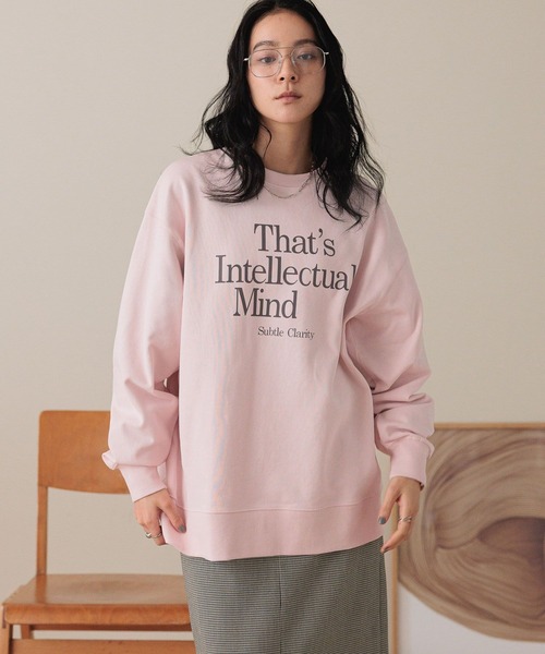 LOWRYS FARM（ローリーズファーム）の「ＵＳＡロゴウラケプルオーバー  577232（スウェット・レディース・アイボリー/ライトグレー/チャコールグレー/ピンク・FREE）」の11枚目の写真