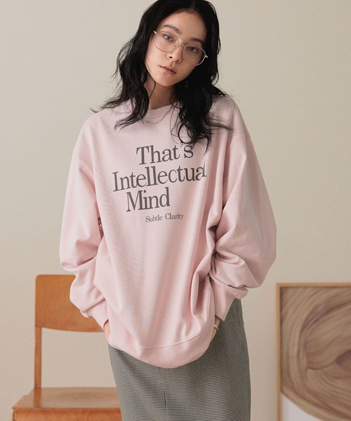 LOWRYS FARM（ローリーズファーム）の「ＵＳＡロゴウラケプルオーバー  577232（スウェット・レディース・アイボリー/ライトグレー/チャコールグレー/ピンク・FREE）」の12枚目の写真