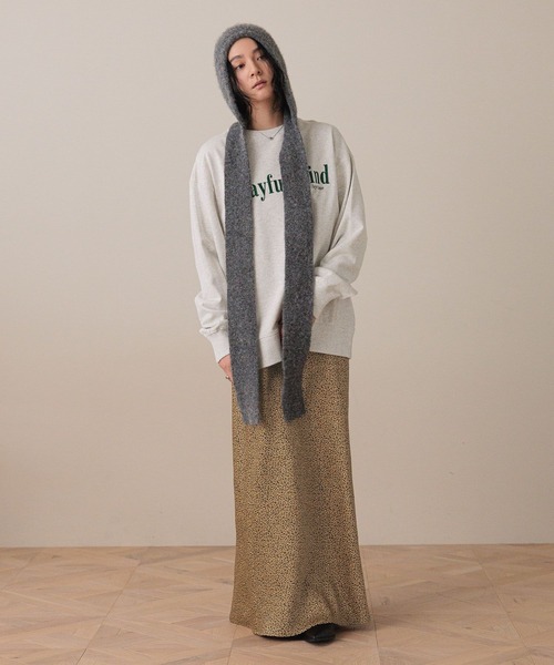 LOWRYS FARM（ローリーズファーム）の「ＵＳＡロゴウラケプルオーバー  577232（スウェット・レディース・アイボリー/ライトグレー/チャコールグレー/ピンク・FREE）」の13枚目の写真