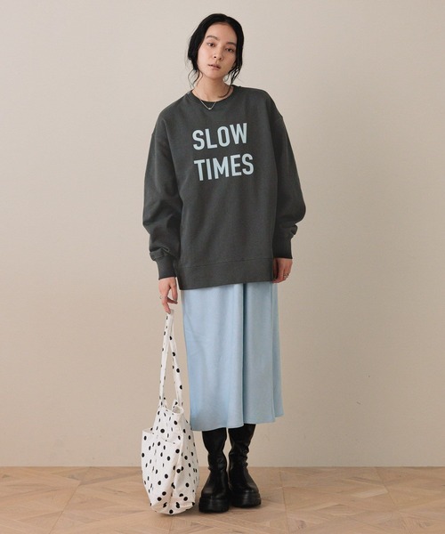 LOWRYS FARM（ローリーズファーム）の「ＵＳＡロゴウラケプルオーバー  577232（スウェット・レディース・アイボリー/ライトグレー/チャコールグレー/ピンク・FREE）」の19枚目の写真