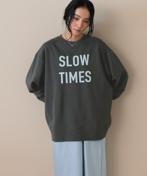 LOWRYS FARM（ローリーズファーム）の「ＵＳＡロゴウラケプルオーバー  577232（スウェット・レディース・アイボリー/ライトグレー/チャコールグレー/ピンク・FREE）」の21枚目の写真