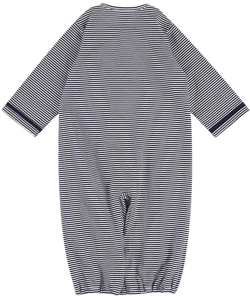 WACOAL KIDS BABY（ワコールキッズベイビー）の「ワコールベビー　プレオール　長袖　スタイ付き（ベビーパジャマ/スリーパー・キッズ・ベージュ/ネイビー・50-70/70-80）」の10枚目の写真