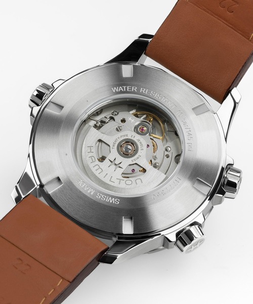 HAMILTON（ハミルトン）の「HAMILTON [ハミルトン] 腕時計 Khaki Aviation （カーキ アビエーション） X-WIND オート 自動巻き 45MM グリーン×ブラウン（アナログ腕時計・メンズ・グリーン・FREE）」の7枚目の写真