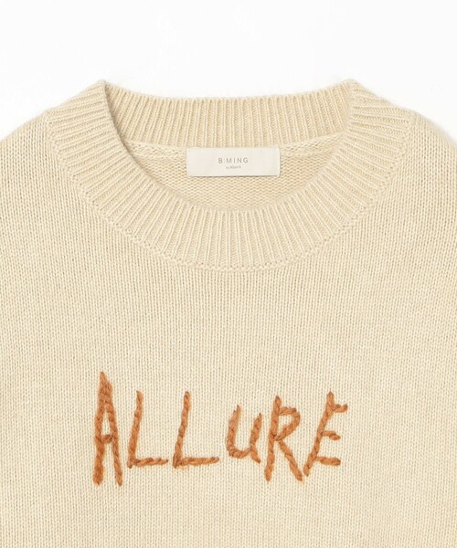 B:MING by BEAMS(ビーミングバイビームス)の「アンゴラ混 刺繍 ニット(ニット/セーター・レディース・ブラック系その他4/ホワイト系その他5・ONE SIZE)」の7枚目の写真