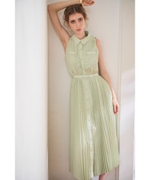 Estella.K エステラケー　ワンピース Luna Long Dress Wコードパイピングドレス（ワンピース