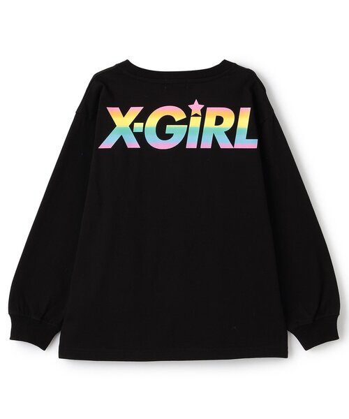 希少デザイン X-girlxFCRB 両袖ビックロ ゴ ロンT 希少デザイン X-girlxFCRB 両袖ビックロ ゴ ロンT 希少デザイン X