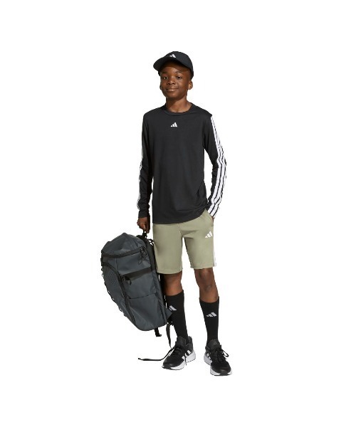 adidas（アディダス）の「アディダス adidas トレイン エッセンシャルズ長袖Tシャツ（Tシャツ/カットソー・キッズ・ブルー/ホワイト/ブラック・120cm/130cm/140cm/150cm/160cm）」の5枚目の写真