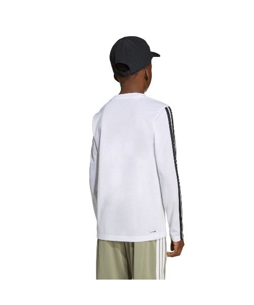 adidas（アディダス）の「アディダス adidas トレイン エッセンシャルズ長袖Tシャツ（Tシャツ/カットソー・キッズ・ブルー/ホワイト/ブラック・120cm/130cm/140cm/150cm/160cm）」の11枚目の写真