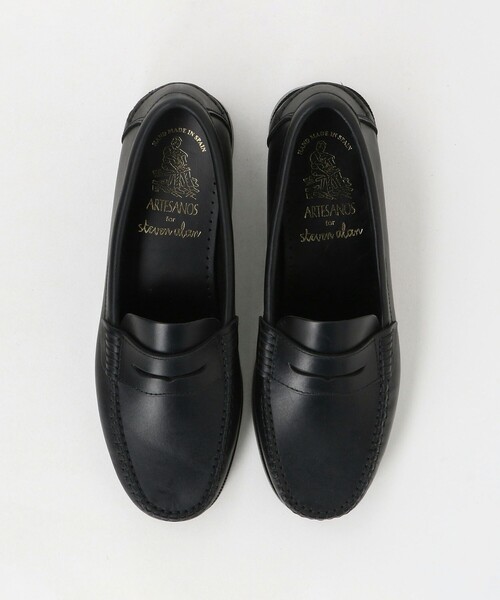 【最終値下】スティーブンアラン別注ARTESANOS 黒 モカシン 靴 最終値下】スティーブンアラン別注ARTESANOS 黒 モカシン 靴