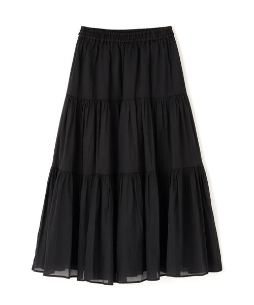 N.（N. Natural Beauty Basic）（エヌエヌナチュラルビューティーベーシック）の「【PS/低身長サイズ】オーガンジーティアードスカート（スカート・レディース・ブラック/マスタード/オフホワイト・MEDIUM/P/S）」の9枚目の写真