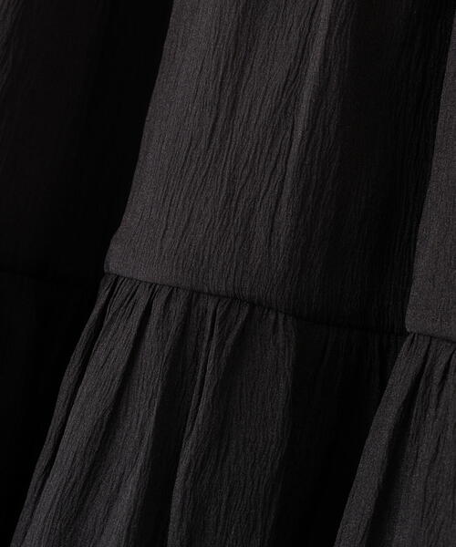 N.（N. Natural Beauty Basic）（エヌエヌナチュラルビューティーベーシック）の「【PS/低身長サイズ】オーガンジーティアードスカート（スカート・レディース・ブラック/マスタード/オフホワイト・MEDIUM/P/S）」の18枚目の写真